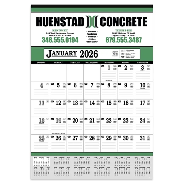 Contractor's 13-Sheet Calendar - Contractor's 13-Sheet Calendar - Image 0 of 0