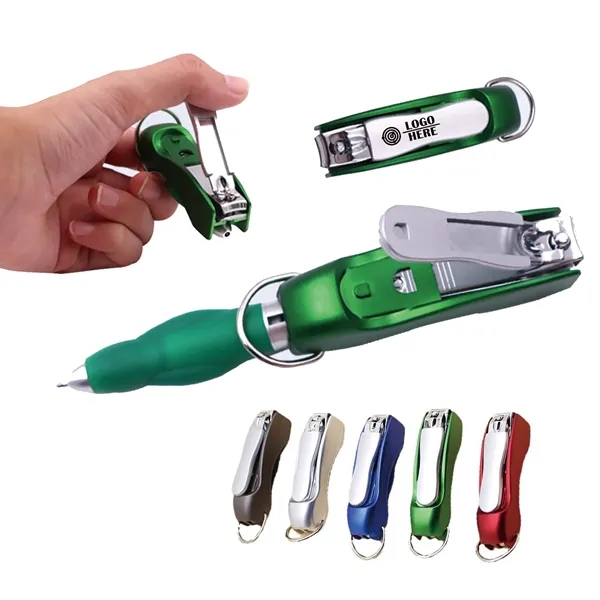 Creative Foldable Ballpoint Pen Nail Clippers 2 In 1 - Creative Foldable Ballpoint Pen Nail Clippers 2 In 1 - Image 0 of 1