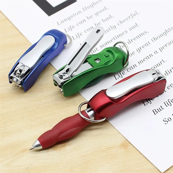Creative Foldable Ballpoint Pen Nail Clippers 2 In 1 - Creative Foldable Ballpoint Pen Nail Clippers 2 In 1 - Image 1 of 1