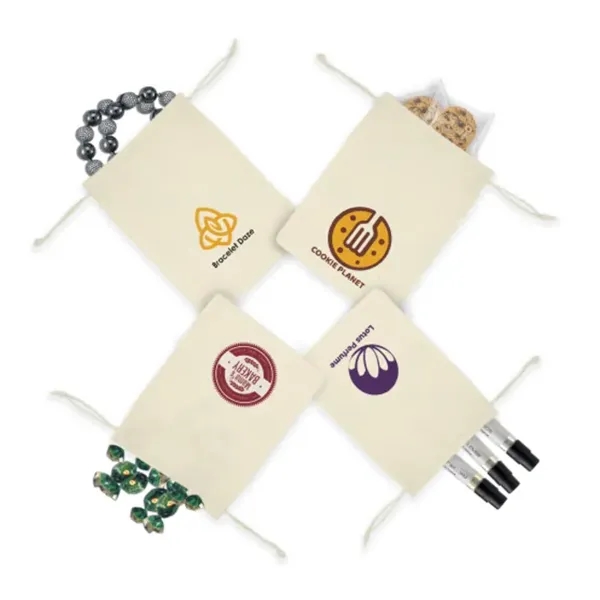 Canvas Drawstring Bags - Printed (Front Only) - Canvas Drawstring Bags - Printed (Front Only) - Image 1 of 5