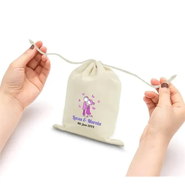 Canvas Drawstring Bags - Printed (Front Only) - Canvas Drawstring Bags - Printed (Front Only) - Image 5 of 5