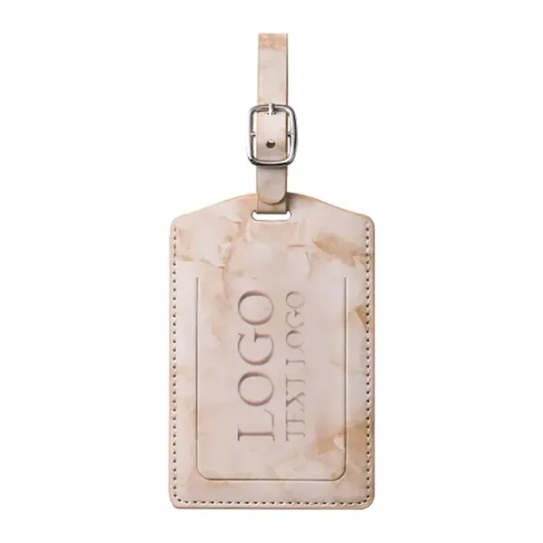 Custom Marble Luggage Tag