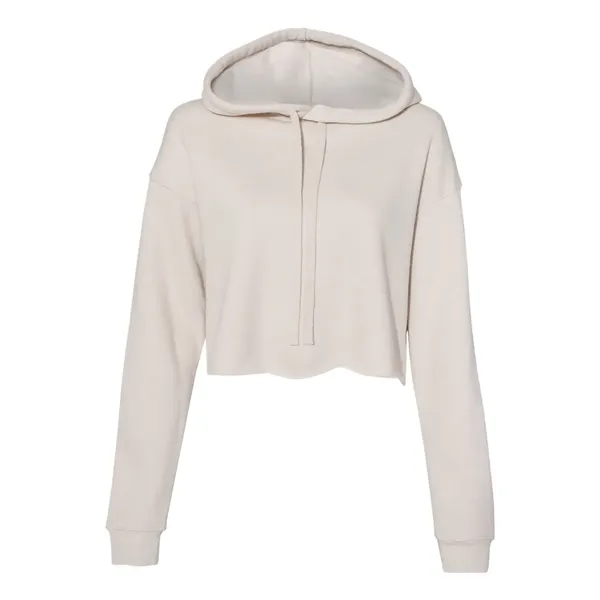 BELLA + CANVAS Women's Crop Fleece Hoodie Sweatshirt - BELLA + CANVAS Women's Crop Fleece Hoodie Sweatshirt - Image 3 of 9