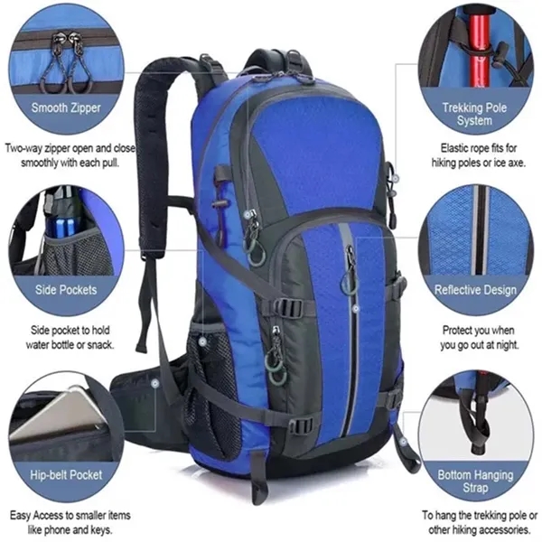 Large Capacity Ergonomic Hiking Backpack - Large Capacity Ergonomic Hiking Backpack - Image 2 of 2