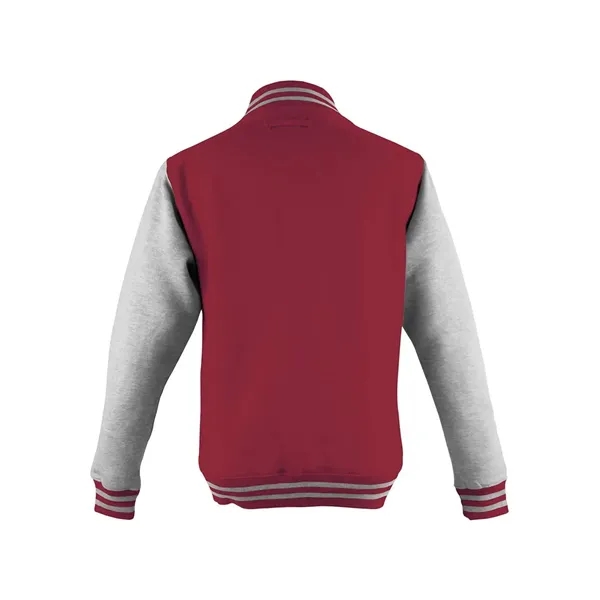 AWDis Youth Heavyweight Letterman Jacket - AWDis Youth Heavyweight Letterman Jacket - Image 2 of 10