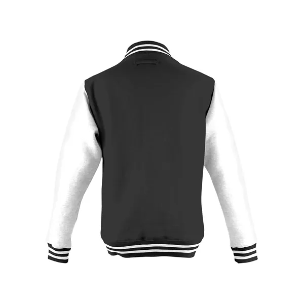 AWDis Youth Heavyweight Letterman Jacket - AWDis Youth Heavyweight Letterman Jacket - Image 5 of 10