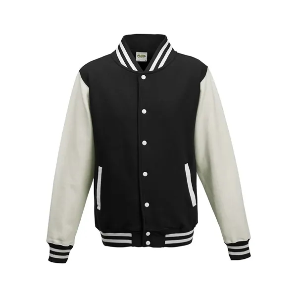 AWDis Youth Heavyweight Letterman Jacket - AWDis Youth Heavyweight Letterman Jacket - Image 6 of 10