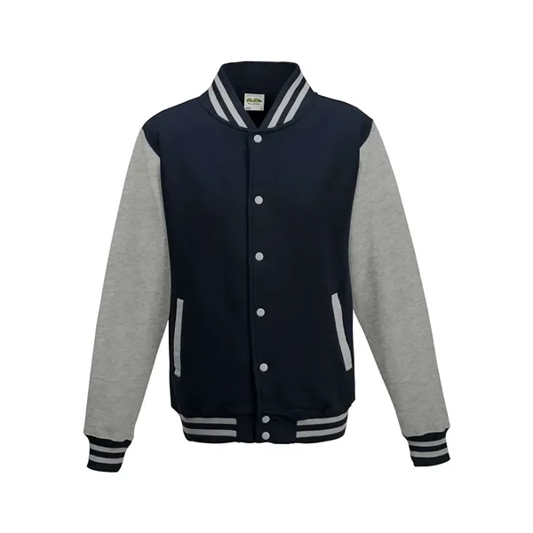 AWDis Youth Heavyweight Letterman Jacket - AWDis Youth Heavyweight Letterman Jacket - Image 8 of 10
