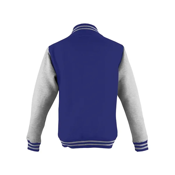 AWDis Youth Heavyweight Letterman Jacket - AWDis Youth Heavyweight Letterman Jacket - Image 9 of 10
