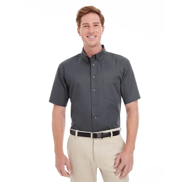 Harriton Men's Foundation Short Sleeve Cotton Twill Dress... - Harriton Men's Foundation Short Sleeve Cotton Twill Dress... - Image 0 of 3