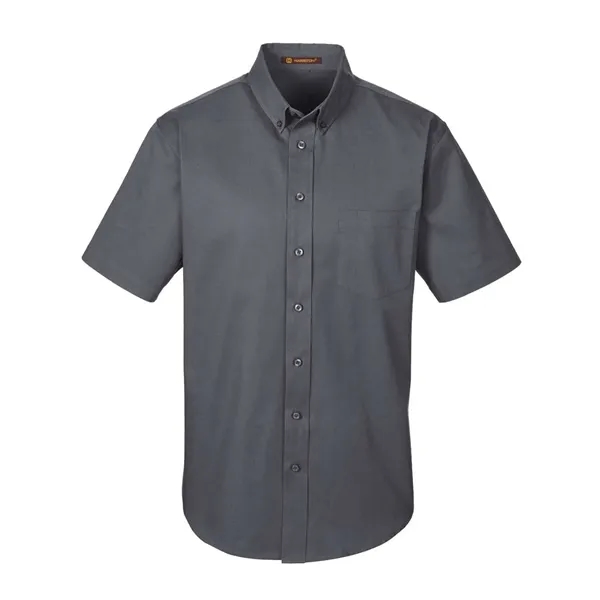 Harriton Men's Foundation Short Sleeve Cotton Twill Dress... - Harriton Men's Foundation Short Sleeve Cotton Twill Dress... - Image 1 of 3