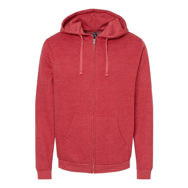 M&O Unisex Zipper Fleece Hoodie - M&O Unisex Zipper Fleece Hoodie - Image 9 of 18