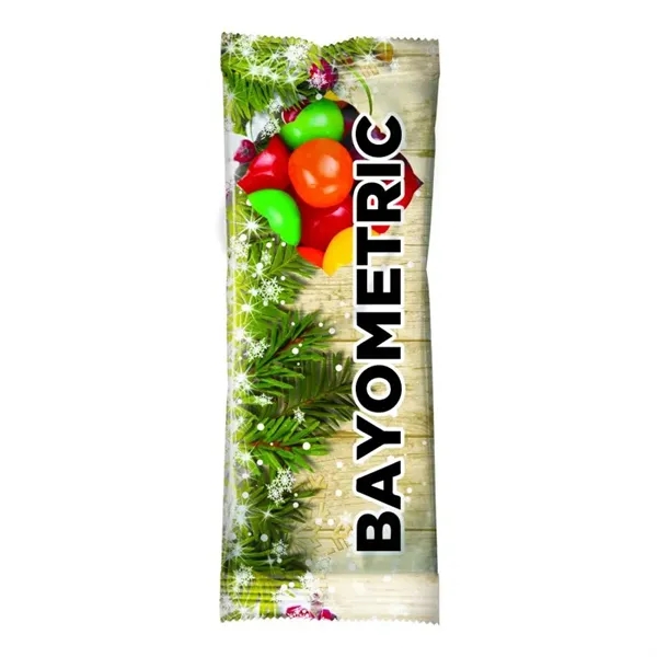 Full Color Tube DigiBags Filled w/ Assort Fruit Sours Candy