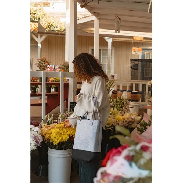 Out of The Woods® Felt Colorblock Tall Tote - Out of The Woods® Felt Colorblock Tall Tote - Image 4 of 6