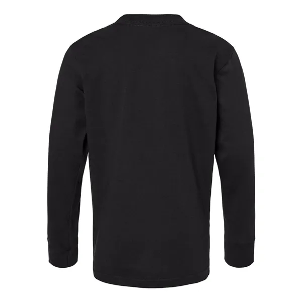 Next Level Youth Cotton Long Sleeve T-Shirt - Next Level Youth Cotton Long Sleeve T-Shirt - Image 2 of 12
