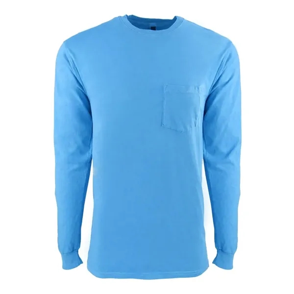 Next Level Unisex Inspired Dye Long Sleeve Pocket T-Shirt - Next Level Unisex Inspired Dye Long Sleeve Pocket T-Shirt - Image 4 of 9