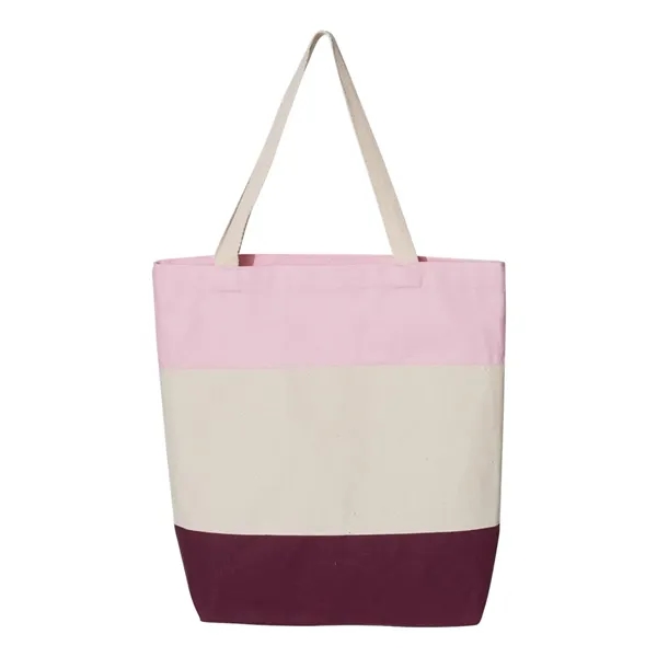 Q-Tees 11L Tri-Color Tote - Q-Tees 11L Tri-Color Tote - Image 7 of 10