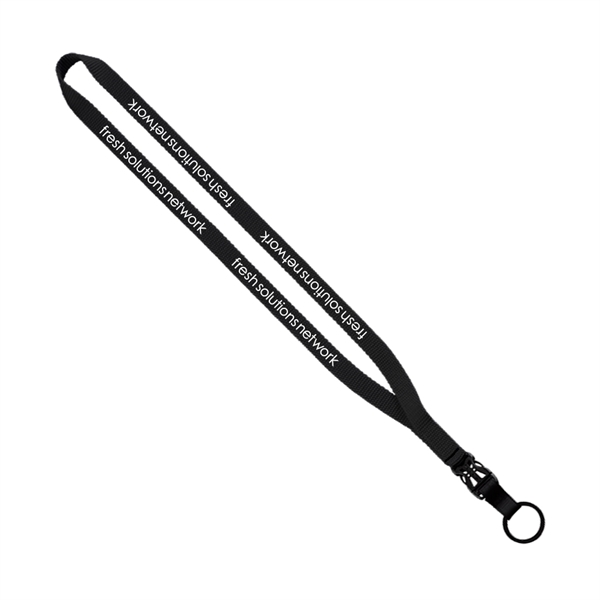 1/2" Smooth Nylon Slide-Release Lanyard