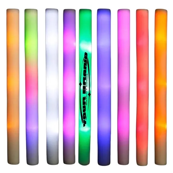LED Foam Sticks Glow Wands Neon Party Supplies For Carnival - LED Foam Sticks Glow Wands Neon Party Supplies For Carnival - Image 0 of 3