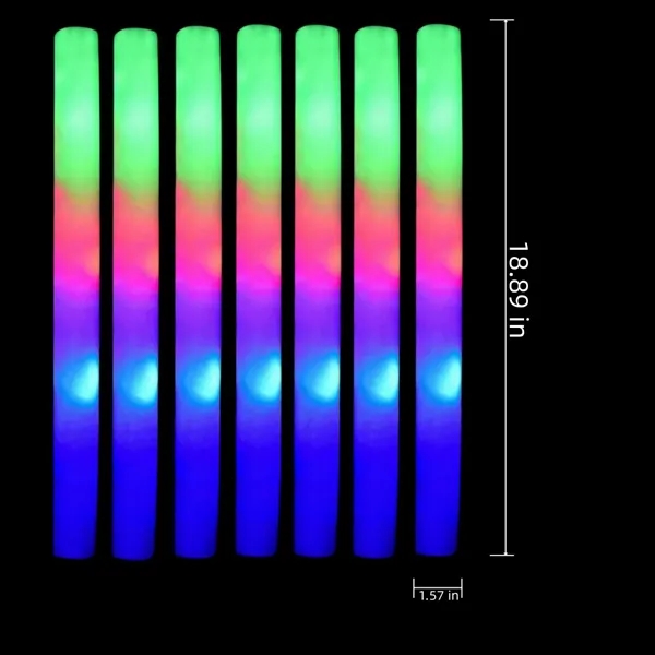 LED Foam Sticks Glow Wands Neon Party Supplies For Carnival - LED Foam Sticks Glow Wands Neon Party Supplies For Carnival - Image 1 of 3