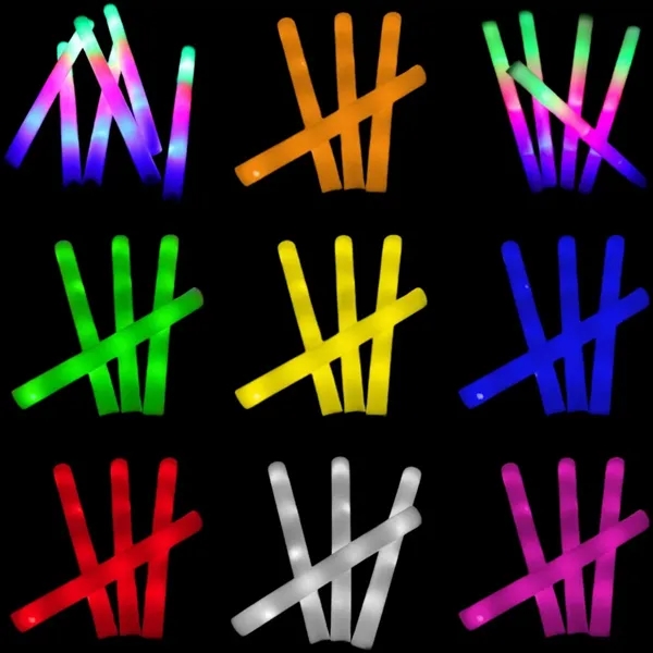 LED Foam Sticks Glow Wands Neon Party Supplies For Carnival - LED Foam Sticks Glow Wands Neon Party Supplies For Carnival - Image 3 of 3