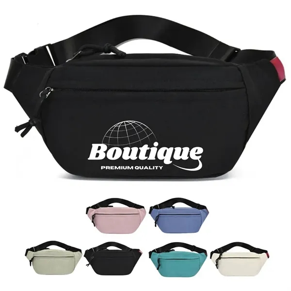 Unisex Fanny Pack Soft Leather Shoulder Crossbody Chest Bags - Unisex Fanny Pack Soft Leather Shoulder Crossbody Chest Bags - Image 0 of 5