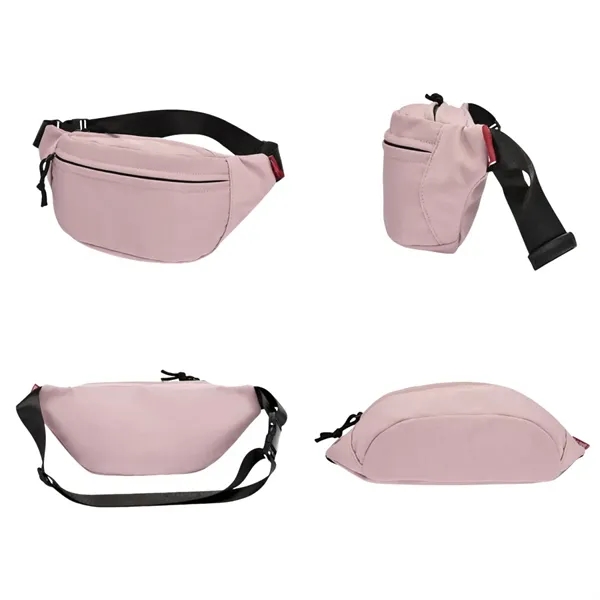 Unisex Fanny Pack Soft Leather Shoulder Crossbody Chest Bags - Unisex Fanny Pack Soft Leather Shoulder Crossbody Chest Bags - Image 2 of 5