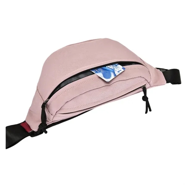 Unisex Fanny Pack Soft Leather Shoulder Crossbody Chest Bags - Unisex Fanny Pack Soft Leather Shoulder Crossbody Chest Bags - Image 5 of 5