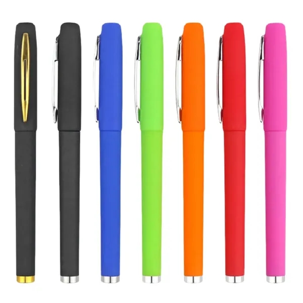 Black Fine Point Roller Ball Gel Pens - Black Fine Point Roller Ball Gel Pens - Image 2 of 2