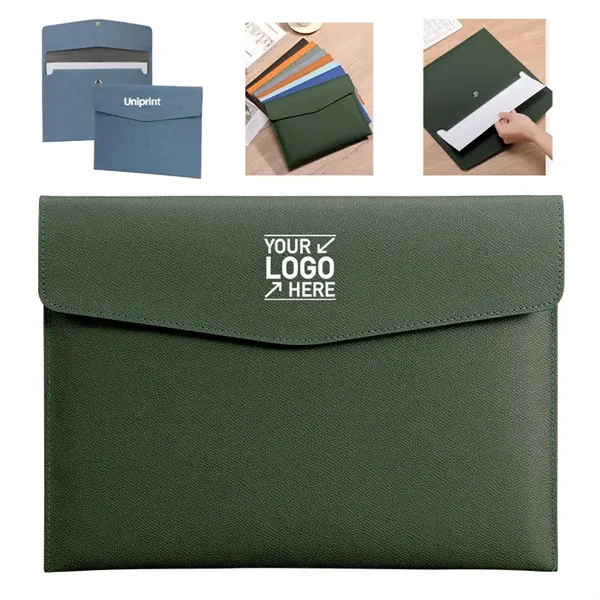 PU Leather A4 Document Holder File Organizer - PU Leather A4 Document Holder File Organizer - Image 0 of 5