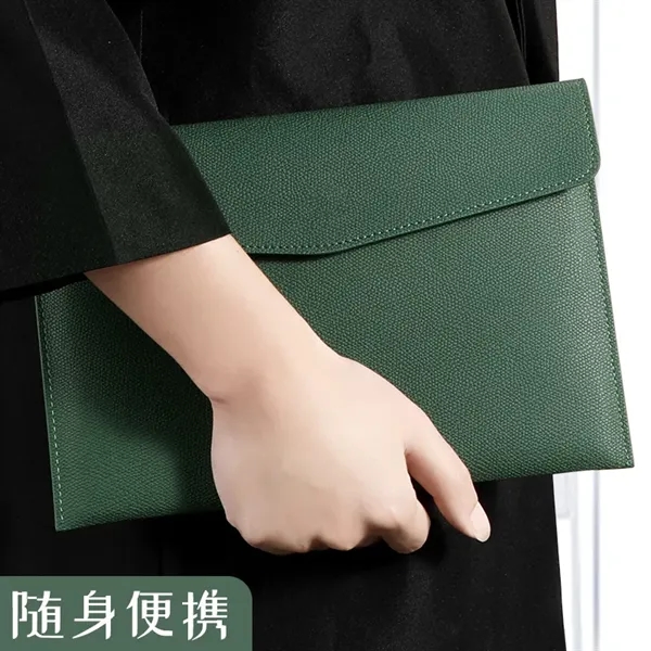 PU Leather A4 Document Holder File Organizer - PU Leather A4 Document Holder File Organizer - Image 1 of 5
