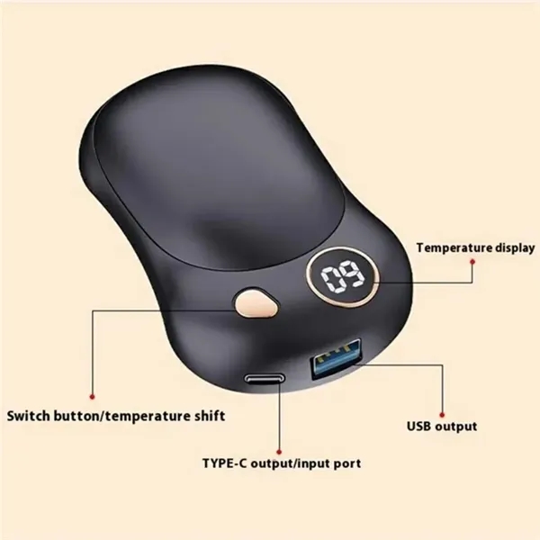 Double-sided detachable magnetic hand warmer power bank - Double-sided detachable magnetic hand warmer power bank - Image 3 of 6