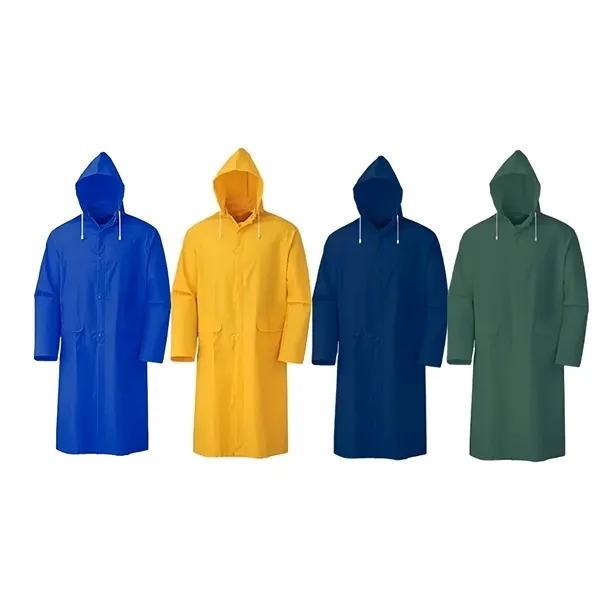 Rain Jackets Waterproof Raincoat Hooded Outdoor Coat - Rain Jackets Waterproof Raincoat Hooded Outdoor Coat - Image 2 of 3
