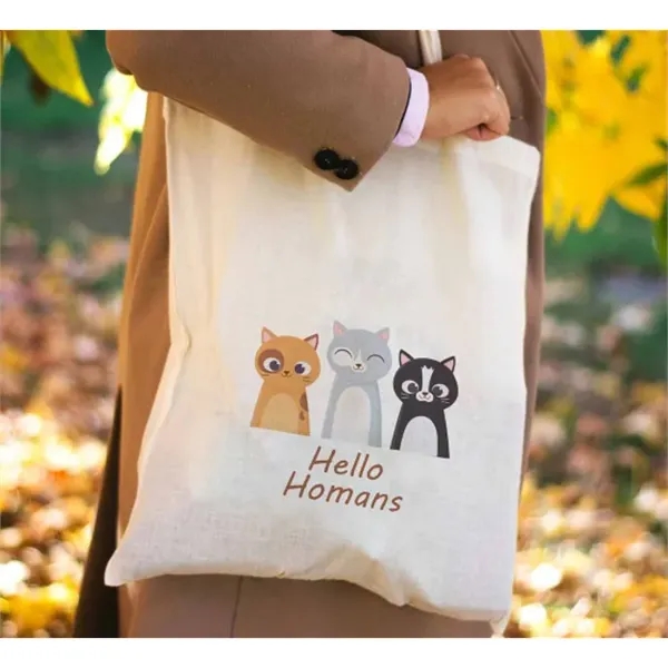 Canvas Tote Bags - Printed (Front and Back - with Gusset) - Canvas Tote Bags - Printed (Front and Back - with Gusset) - Image 4 of 4