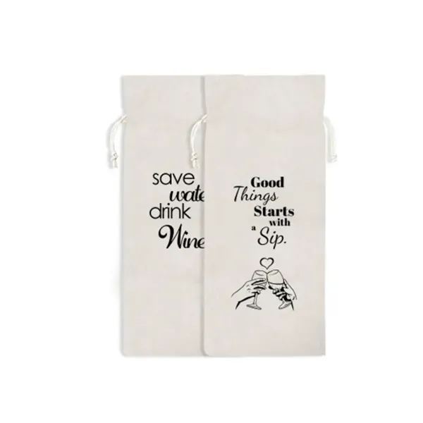 Canvas Wine Bags - Printed - Canvas Wine Bags - Printed - Image 1 of 5
