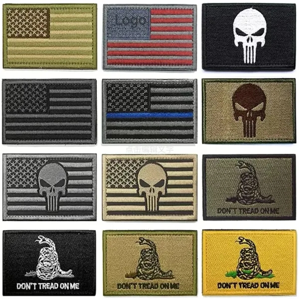 3.5 x 1.5 Inch Ur Thread Tactical Patches with Hook & Loop B - 3.5 x 1.5 Inch Ur Thread Tactical Patches with Hook & Loop B - Image 3 of 3