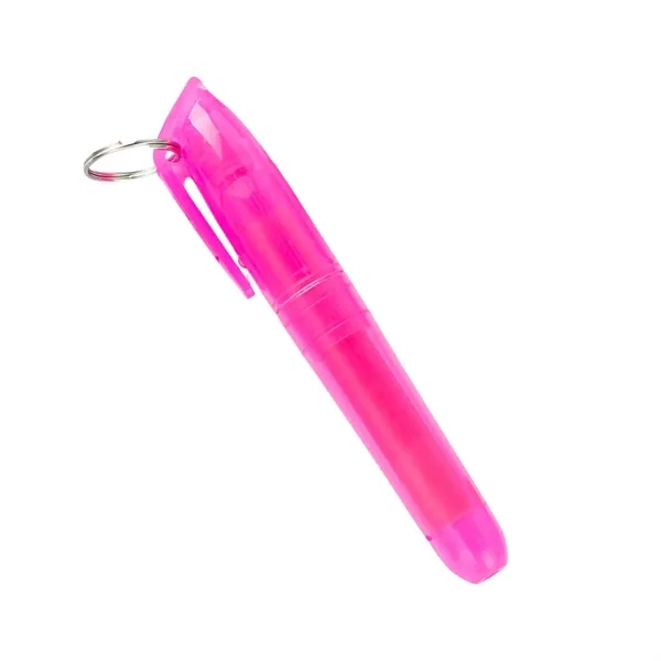 Mini Highlighter Marker Pen with Keychain - Mini Highlighter Marker Pen with Keychain - Image 1 of 6