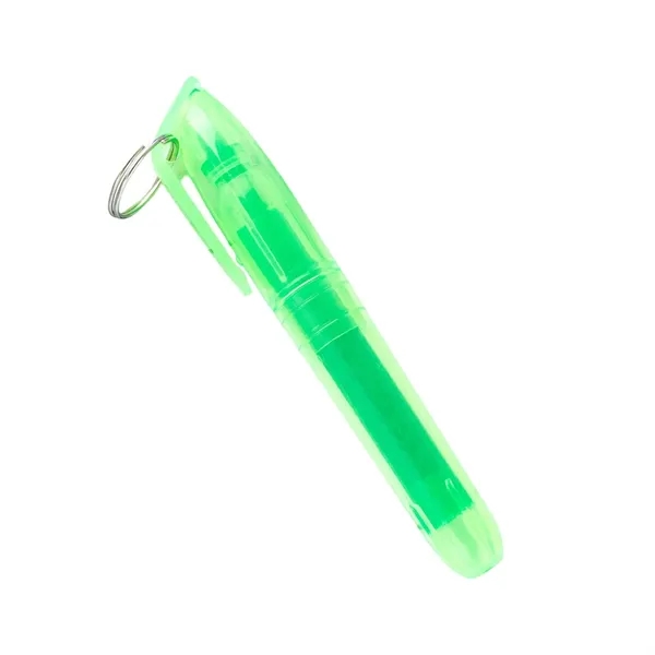 Mini Highlighter Marker Pen with Keychain - Mini Highlighter Marker Pen with Keychain - Image 3 of 6