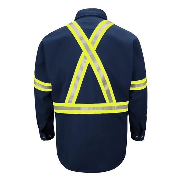 Bulwark Men's Dress Uniform Shirt with CSA reflective tri... - Bulwark Men's Dress Uniform Shirt with CSA reflective tri... - Image 2 of 2