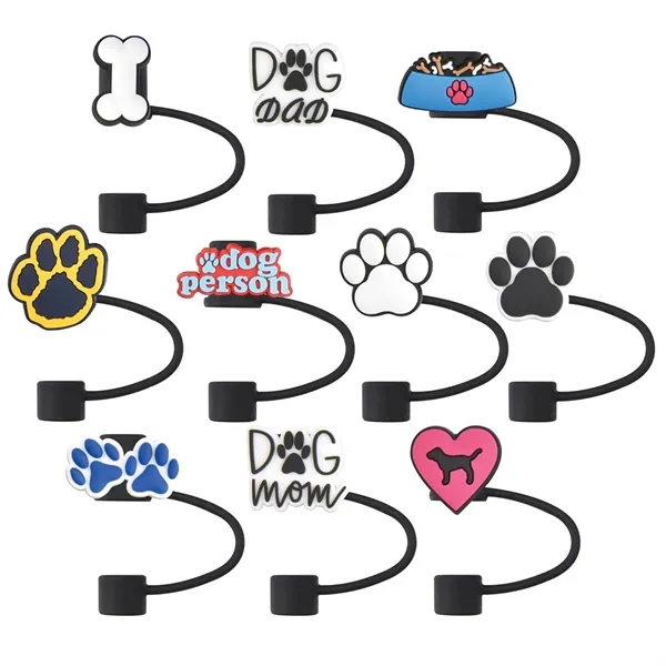 PVC Charm Straw Toppers - PVC Charm Straw Toppers - Image 0 of 3