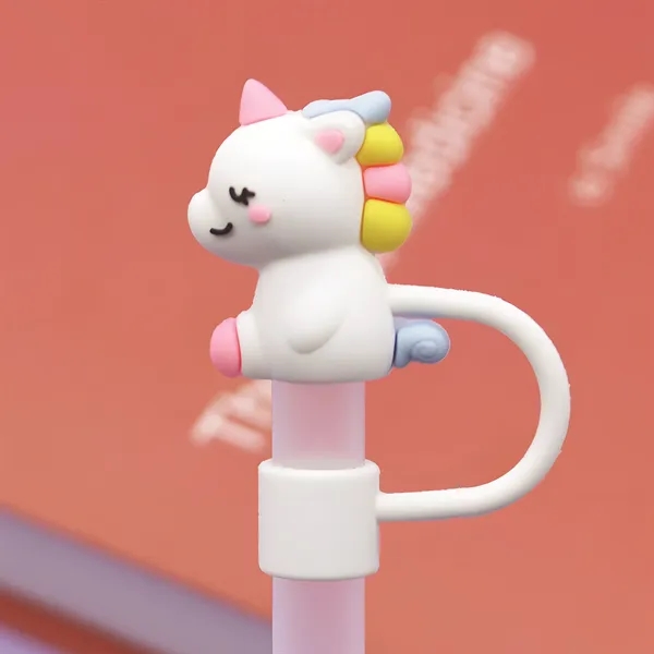 3D PVC Straw Toppers - 3D PVC Straw Toppers - Image 2 of 5