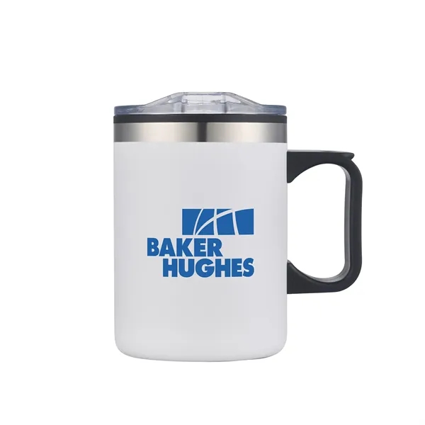 14oz. Double Wall SS / PP Campfire Mug with Clear Lid - 14oz. Double Wall SS / PP Campfire Mug with Clear Lid - Image 1 of 12