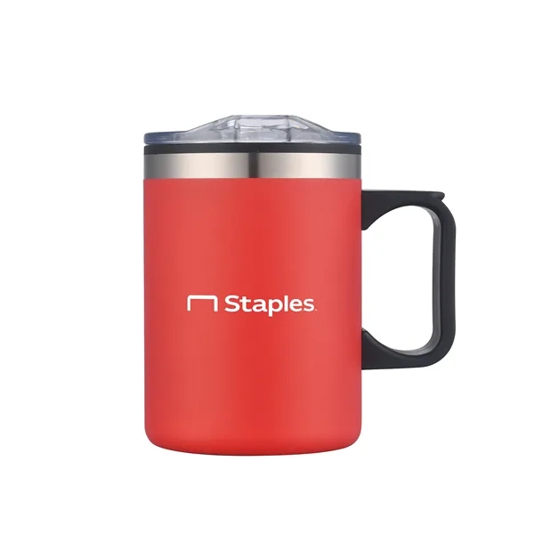 14oz. Double Wall SS / PP Campfire Mug with Clear Lid - 14oz. Double Wall SS / PP Campfire Mug with Clear Lid - Image 2 of 12