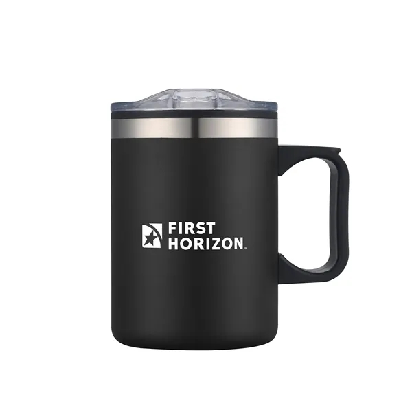 14oz. Double Wall SS / PP Campfire Mug with Clear Lid - 14oz. Double Wall SS / PP Campfire Mug with Clear Lid - Image 3 of 12