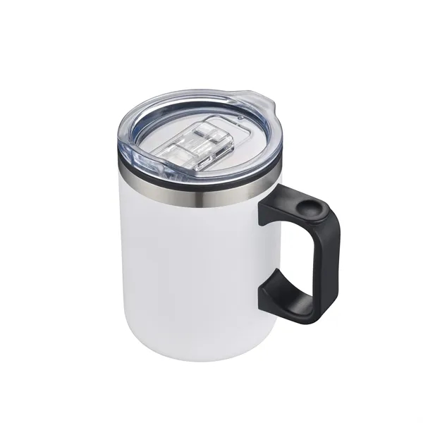 14oz. Double Wall SS / PP Campfire Mug with Clear Lid - 14oz. Double Wall SS / PP Campfire Mug with Clear Lid - Image 5 of 12