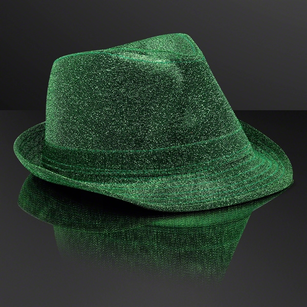 Snazzy Fedora Hat with White Bands (NON-Light Up) - Snazzy Fedora Hat with White Bands (NON-Light Up) - Image 2 of 2