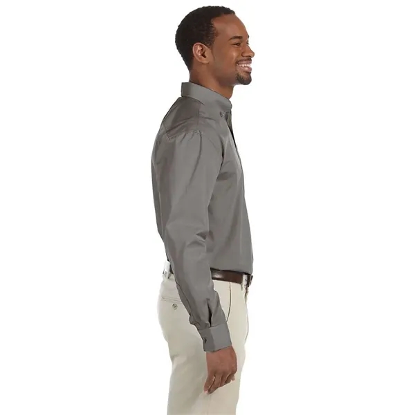Harriton Men's Essential Poplin - Harriton Men's Essential Poplin - Image 5 of 11
