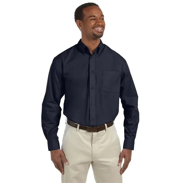 Harriton Men's Essential Poplin - Harriton Men's Essential Poplin - Image 7 of 11