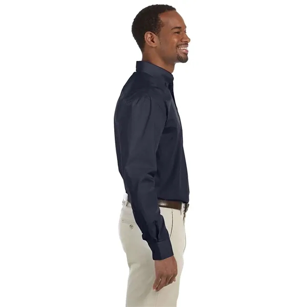 Harriton Men's Tall Essential Poplin - Harriton Men's Tall Essential Poplin - Image 5 of 8