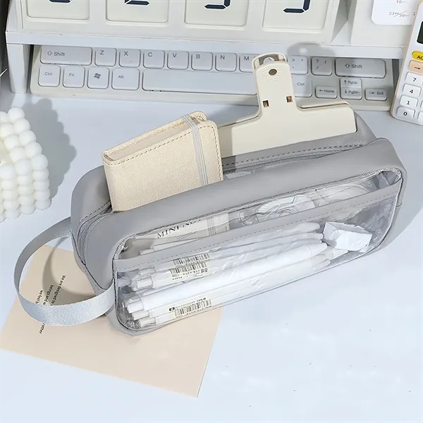 See-through large pencil case for school supplies - See-through large pencil case for school supplies - Image 2 of 6
